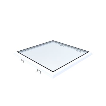 VITRIA fladtagsvindue - 100 x 100 - Fast - PVC Adapterramme