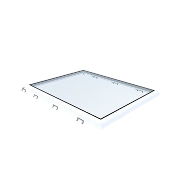 VITRIA fladtagsvindue - 100 x 130 - Fast - PVC Adapterramme