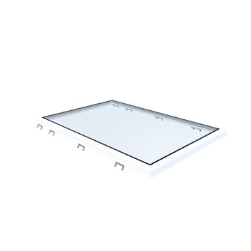 VITRIA fladtagsvindue - 100 x 150 - Fast - PVC Adapterramme