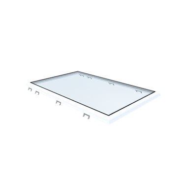 VITRIA fladtagsvindue - 100 x 160 - Fast - PVC Adapterramme
