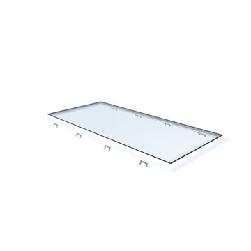 VITRIA fladtagsvindue - 100 x 220 - Fast - PVC Adapterramme