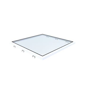 VITRIA fladtagsvindue - 120 x 120 - Fast - PVC Adapterramme