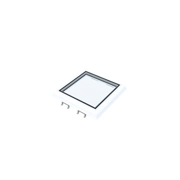 VITRIA fladtagsvindue - 40 x 40 - Fast - PVC Adapterramme