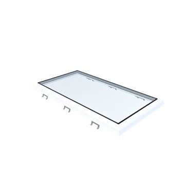 VITRIA fladtagsvindue - 60 x 120 - Fast - PVC Adapterramme