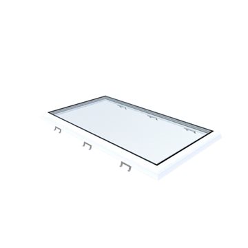 VITRIA fladtagsvindue - 70 x 130 - Fast - PVC Adapterramme