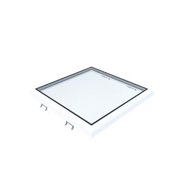 VITRIA fladtagsvindue - 75 x 75 - Fast - PVC Adapterramme