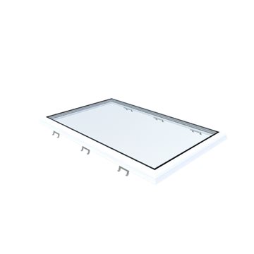 VITRIA fladtagsvindue - 80 x 130 - Fast - PVC Adapterramme