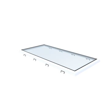 VITRIA fladtagsvindue - 80 x 180 - Fast - PVC Adapterramme