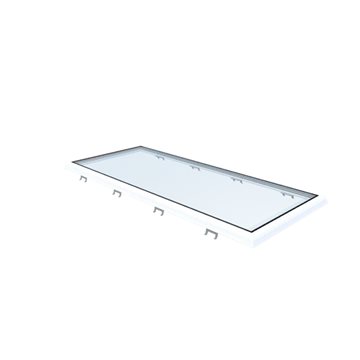 VITRIA fladtagsvindue - 80 x 200 - Fast - PVC Adapterramme