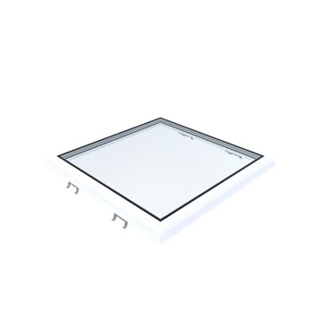 VITRIA fladtagsvindue - 80 x 80 - Fast - PVC Adapterramme
