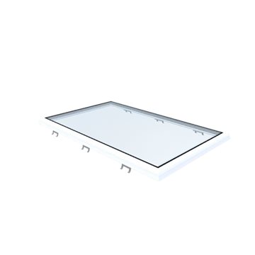 VITRIA fladtagsvindue - 90 x 150 - Fast - PVC Adapterramme