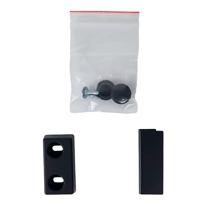 Dørmagnet - Mat sort - til Alu dør kam