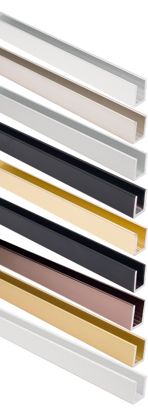 Uprofil - Flere farver - 19x14,3x19x2 mm