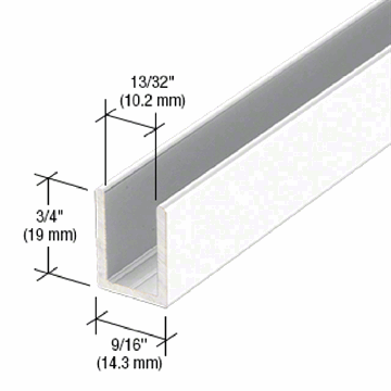 Uprofil - Hvid - 1,2 m - 19x14,3x19x2 mm