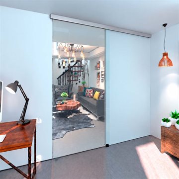 Skydedør med "soft close" - Efter mål - Loftmontage