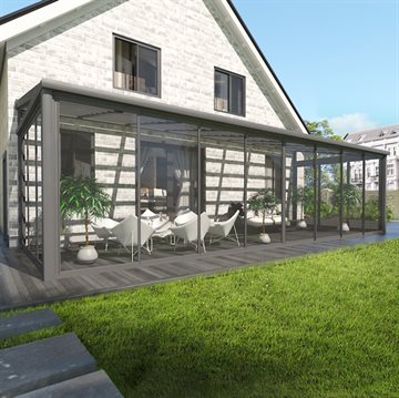 Skydedør 4 spor og 8 døre