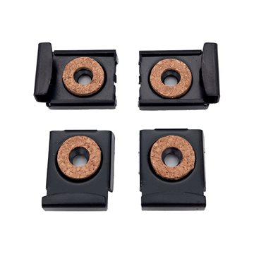 Spejlholdere til 3 - 6 mm spejl i Sort