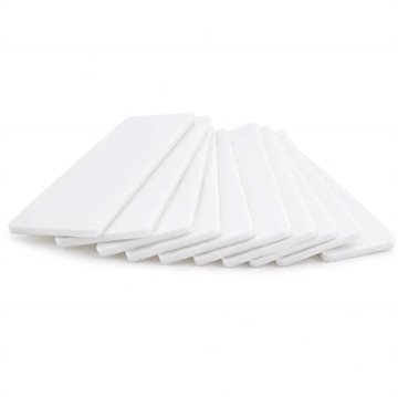 HARPUN Glasklods 100x30x2 mm - Hvid - 1000 stk.