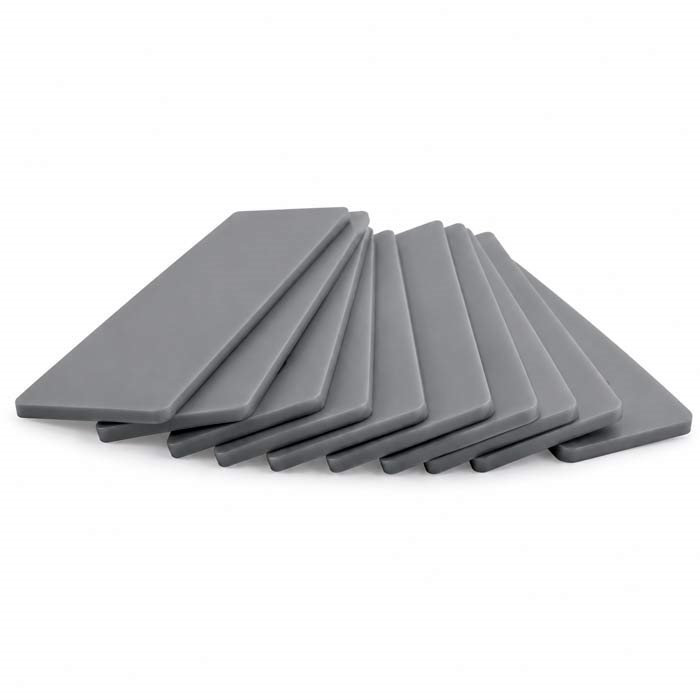 HARPUN Glasklods 100x30x3 mm - Grå - 1000 stk.
