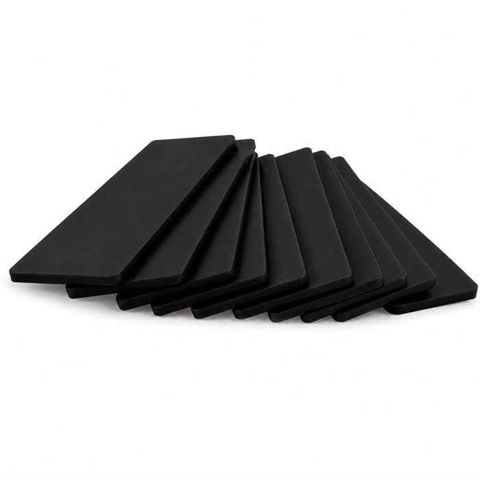 HARPUN Glasklods 100x30x4 mm -7° - Sort - 1000 stk.