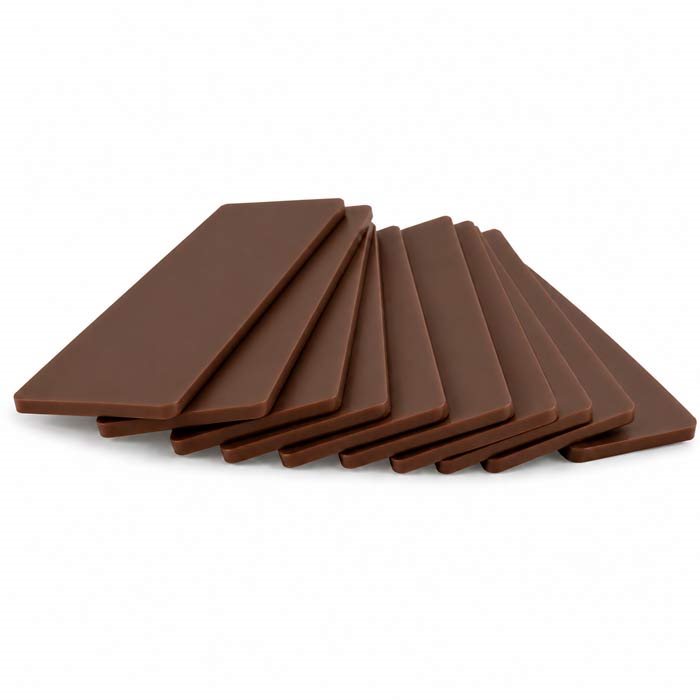 HARPUN Glasklods 100x30x5 mm - Brun - 1000 stk.