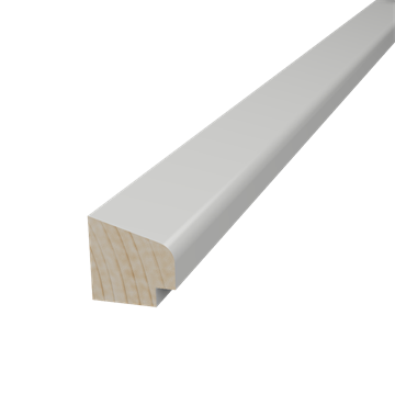 Glasliste Hvid 13 x 13 mm - 3 m lang