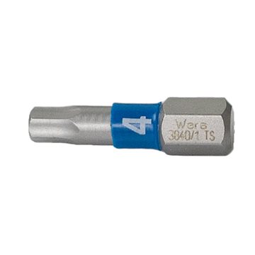 Bit 4 mm - 3840/1 TS Bits - Rustfri stål - Hex-plus